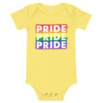 Rainbow PRIDE Baby Onepiece Yellow