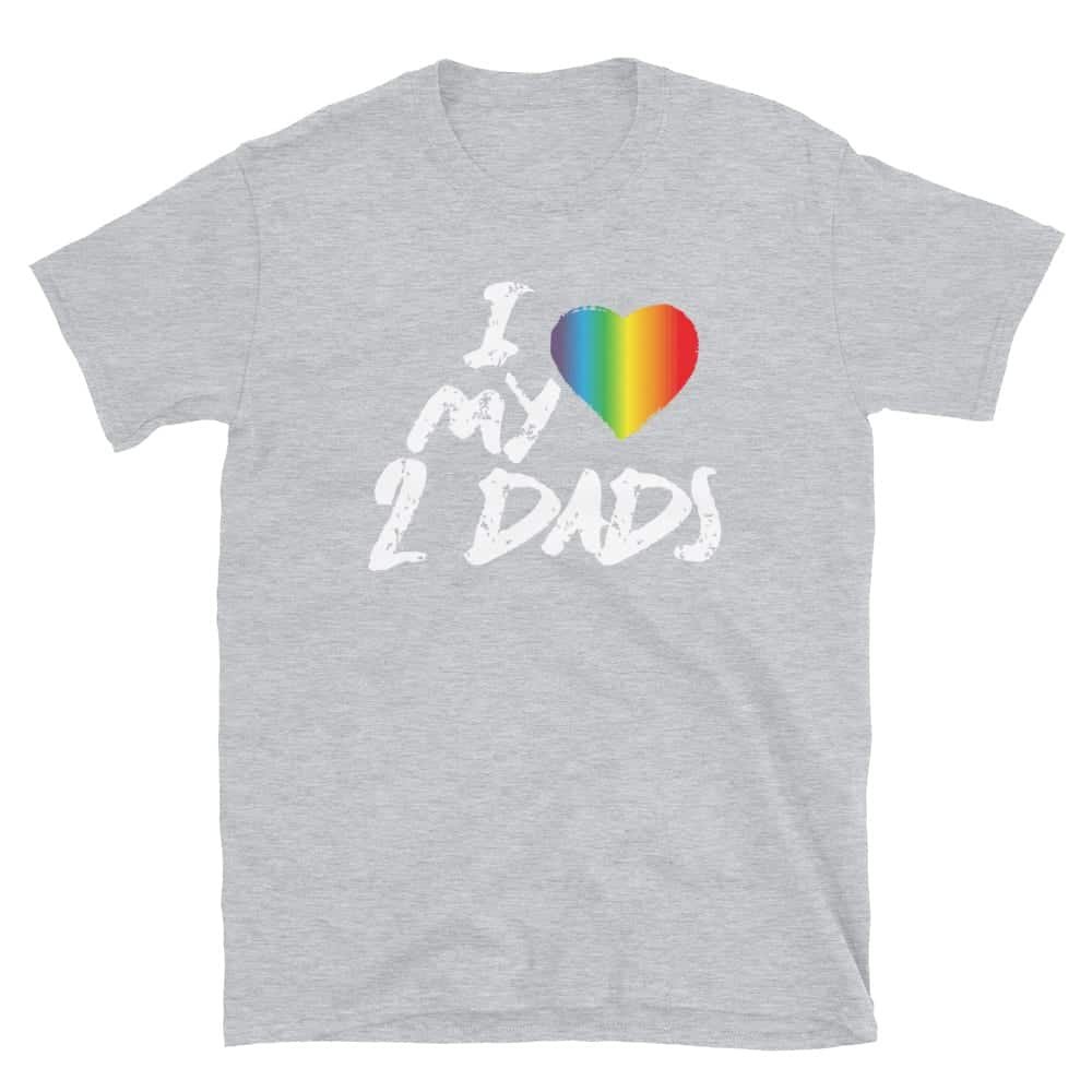 Love My 2 Dads Pride Tshirt
