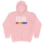 Equal Rights Pride Kid Hoodie Pink