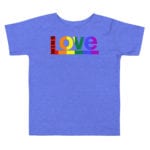 Equal Rights LGBTQ Pride Toddler Tshirt Blue