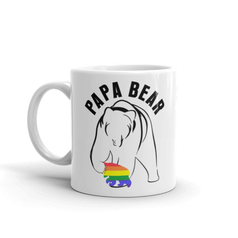 Papa Bear Gay Child Pride Coffee Mug