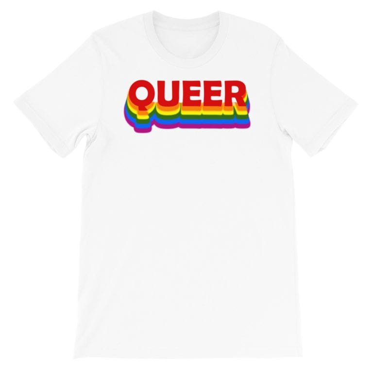 Queer LGBTQ Tshirt White