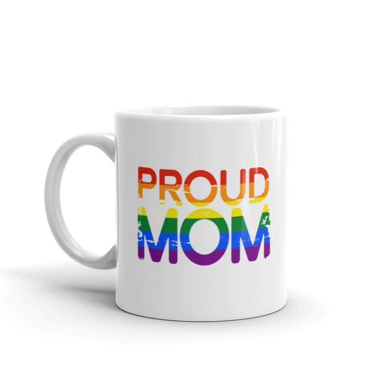 Proud Mom Gay Pride Coffee Mug