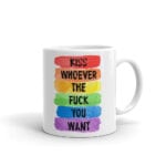 Kiss Whoever Pride LGBTQ Coffee Mug