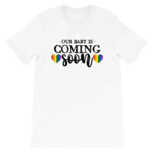 Baby Coming Soon LGBTQ Pride Tshirt