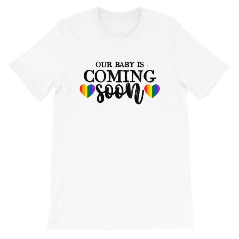 Baby Coming Soon LGBTQ Pride Tshirt