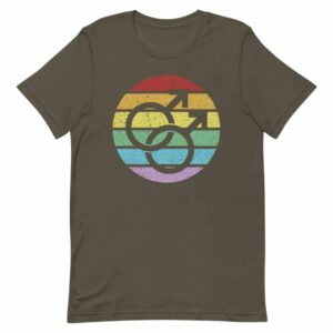 Retro Gay Male Symbol Pride Tshirt