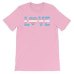 Trans Love Pride Tshirt Lilac