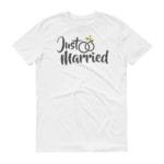 Unisex Just Married Gay Pride Tshirt