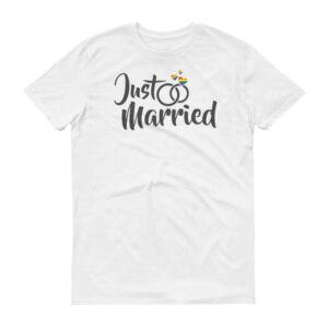 Unisex Just Married Gay Pride Tshirt