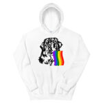 Rainbow Pride Hoodie St. Bernard Dog