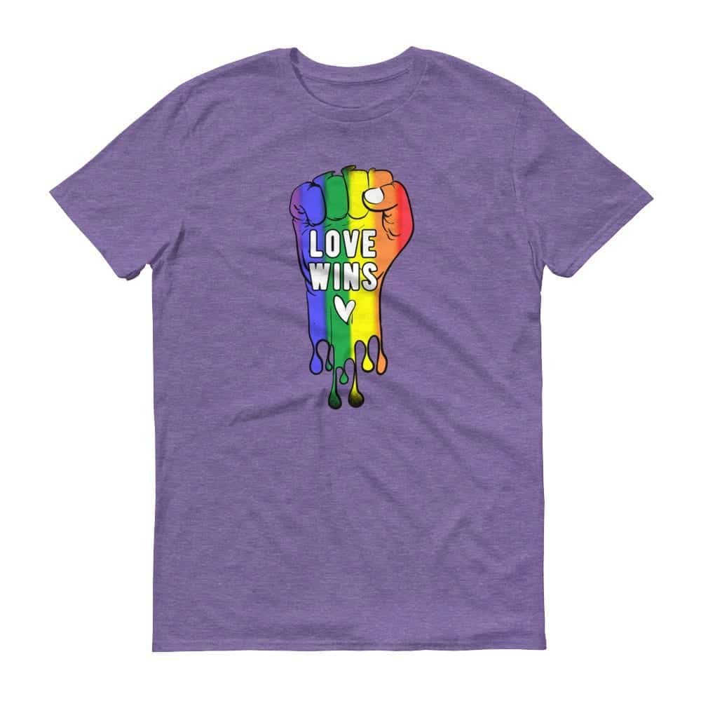 LOVE WINS Pride Tshirt Purple