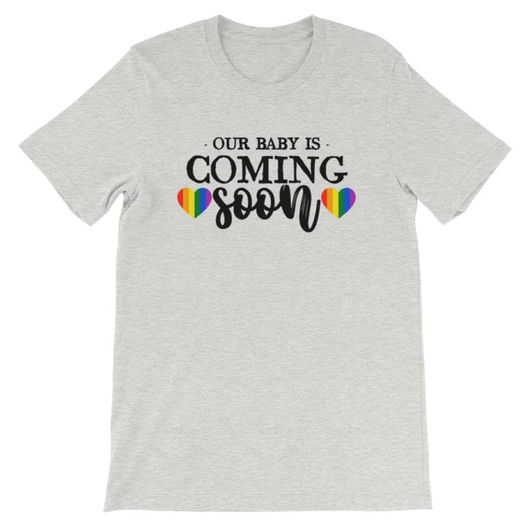 Baby Coming Soon LGBT Pride Tshirt