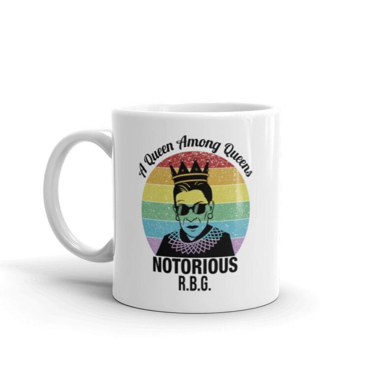 Notorious Queen RBG Gay Pride Coffee Mug