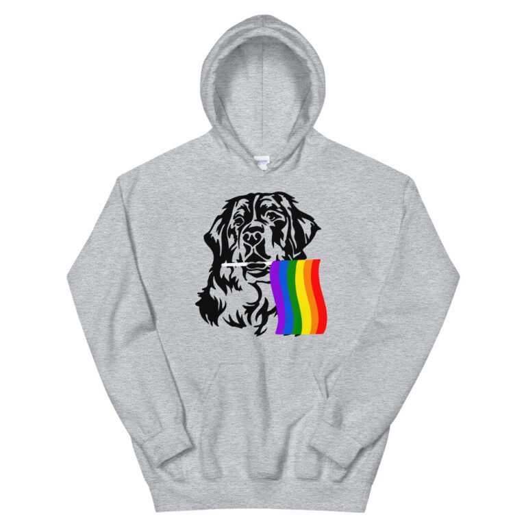 St. Bernard Dog Rainbow Pride Hoodie