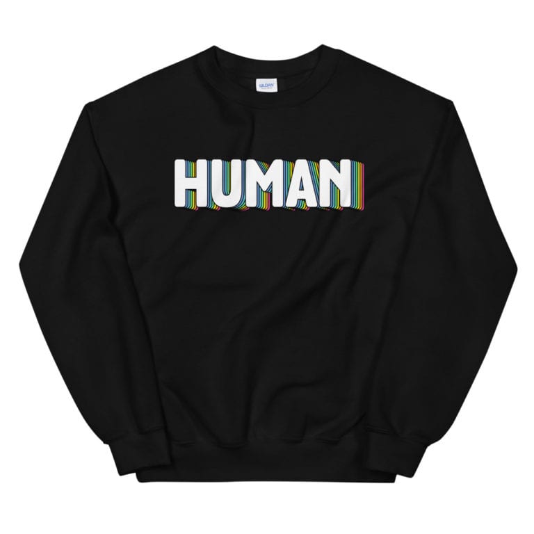 HUMAN LGBT Pride Sweatshirt
