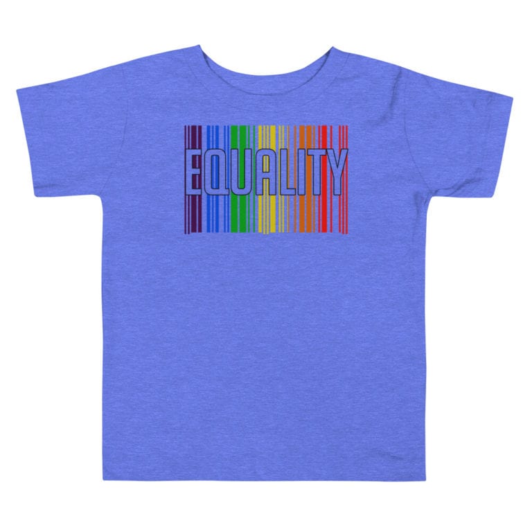 EQUALITY LGBTQ Toddler Tshirt Blue