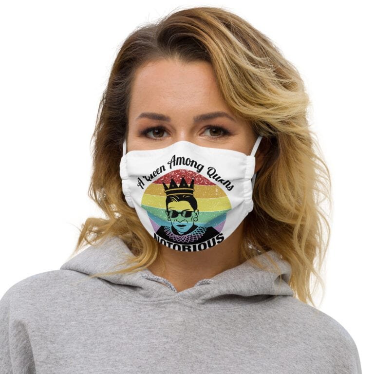 Notorious Queen RBG Pride Face Mask