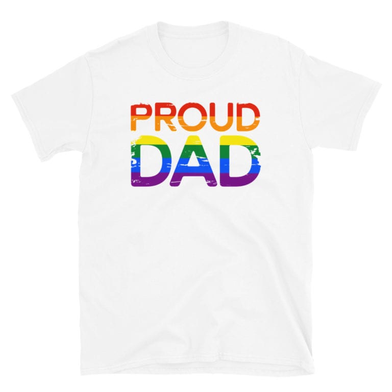 Proud Dad Gay Pride Tshirt