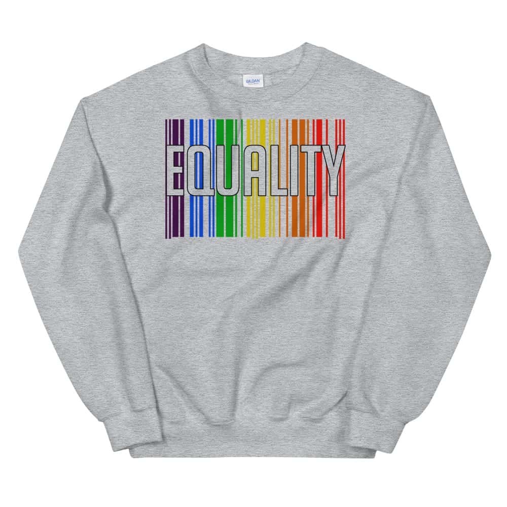 EQUALITY LGBTQ Sweatshirt Grey