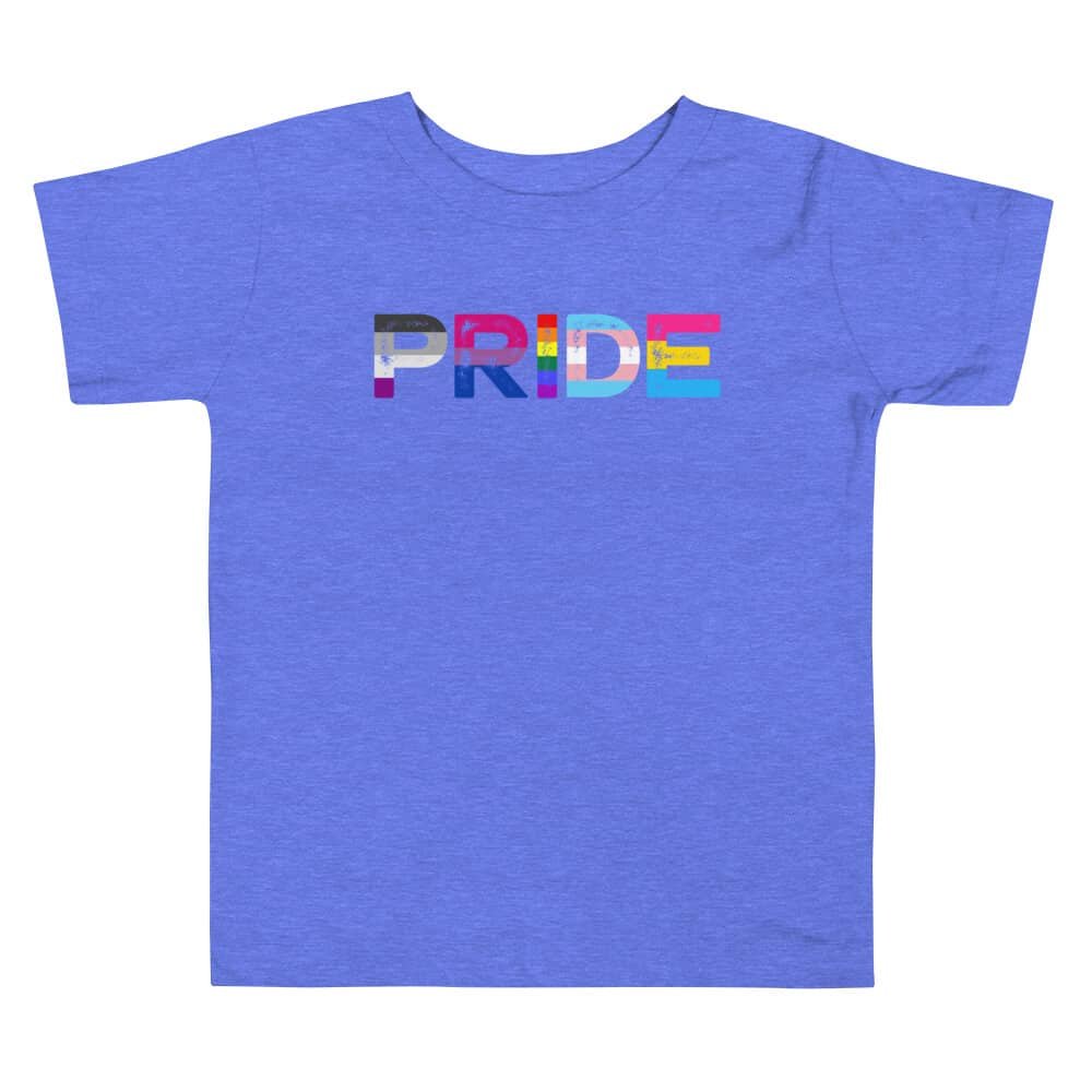 Toddler gay pride tshirt blue