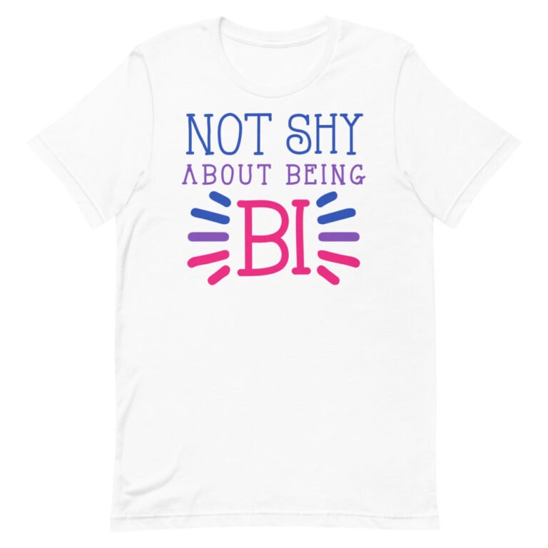 Not Shy About Being Bi Pride Tshirt