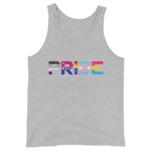 Gay Pride Tank Top LGBTQ Grey