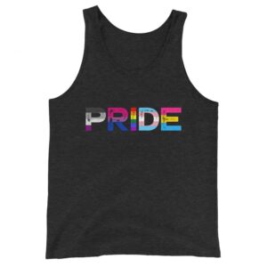 Gay Pride Tank Top LGBTQ Charcoal