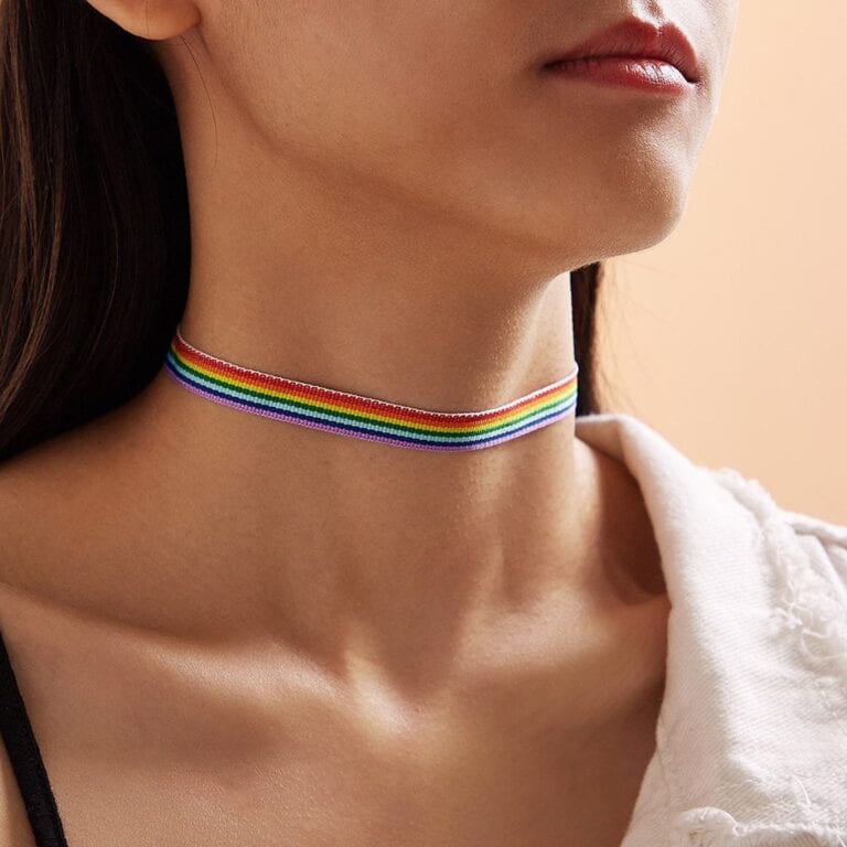 Lgbtq Gay Pride Jewelry Rainbow Rings Necklace Pride Bracelets