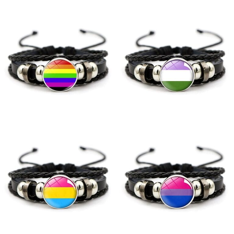 Lgbtq Gay Pride Jewelry Rainbow Rings Necklace Pride Bracelets