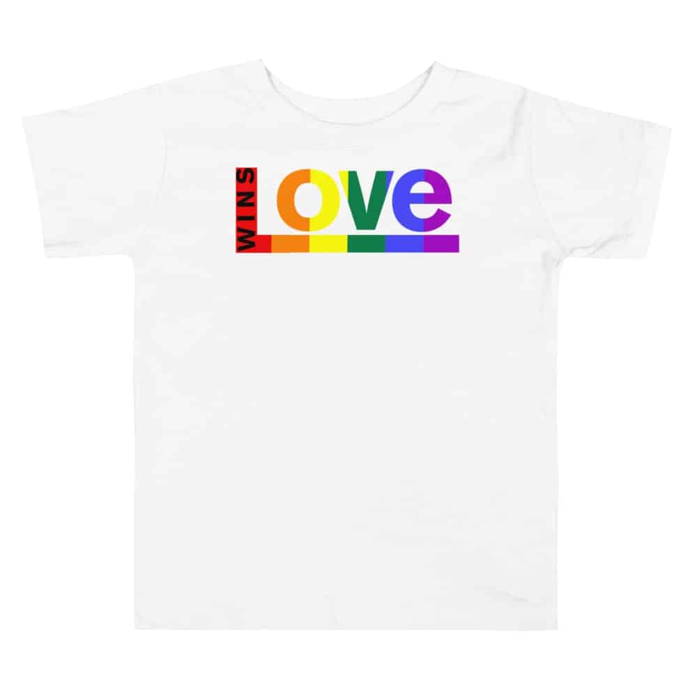 Love Wins! LGBTQ Toddler Tshirt | LGBTQ TShirt Depot