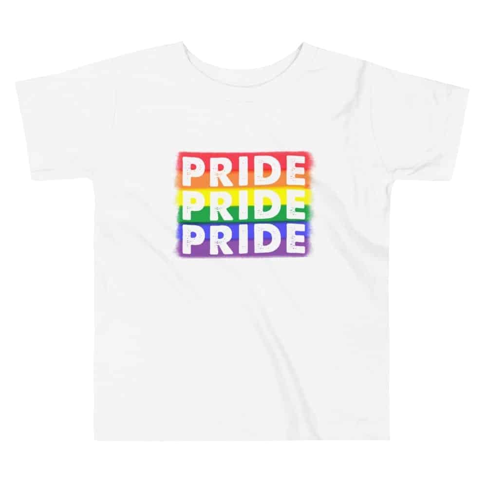 RAINBOW PRIDE Toddler Tshirt | LGBTQ TShirt Depot